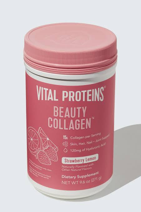 Vital Proteins Beauty Collagen strawberry lemon flavor 9.6oz