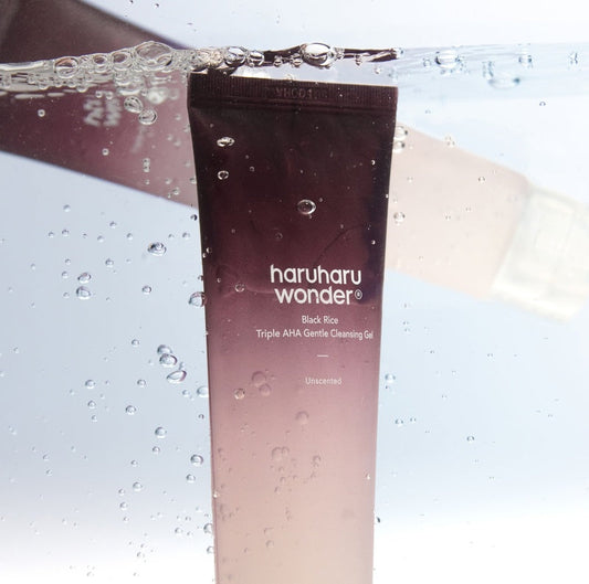 Haruharu Black Rice Triple AHA Gentle Cleansing Gel Unscented (100 ml)