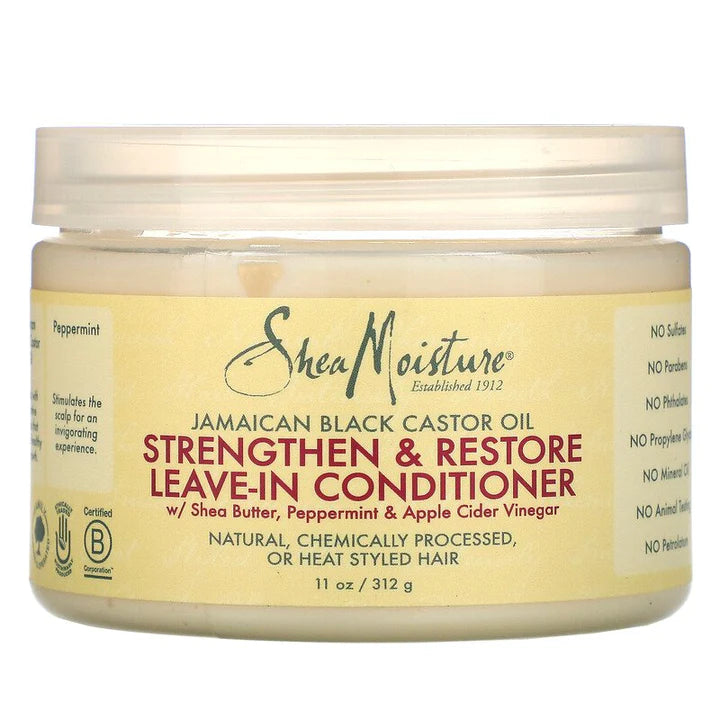 SheaMoisture Jamaican Black Castor Oil Leave In Conditioner For Damaged Hair 340ml