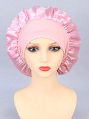Shein - Solid Hair Silk Cap Bonnet