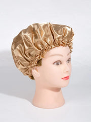 Shein - Solid Hair Silk Cap Bonnet
