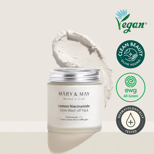 Mary & May Lemon Niacinamide Glow Wash-Off Pack 125g