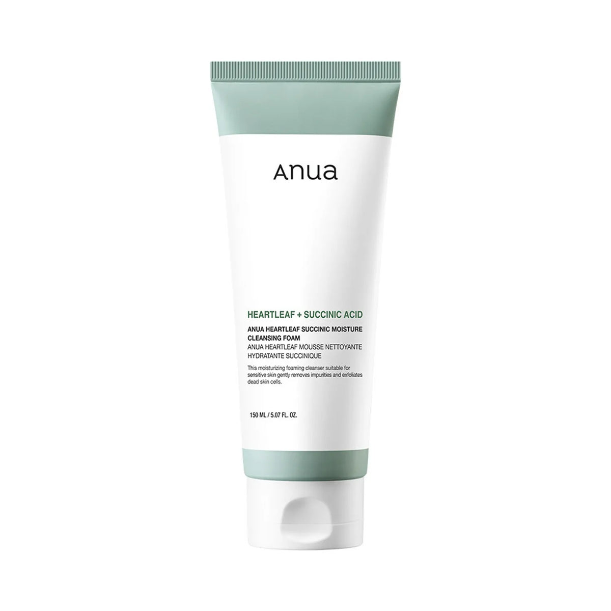 Anua Heartleaf Succinic Moisture Cleansing Foam 150ml(No Box)