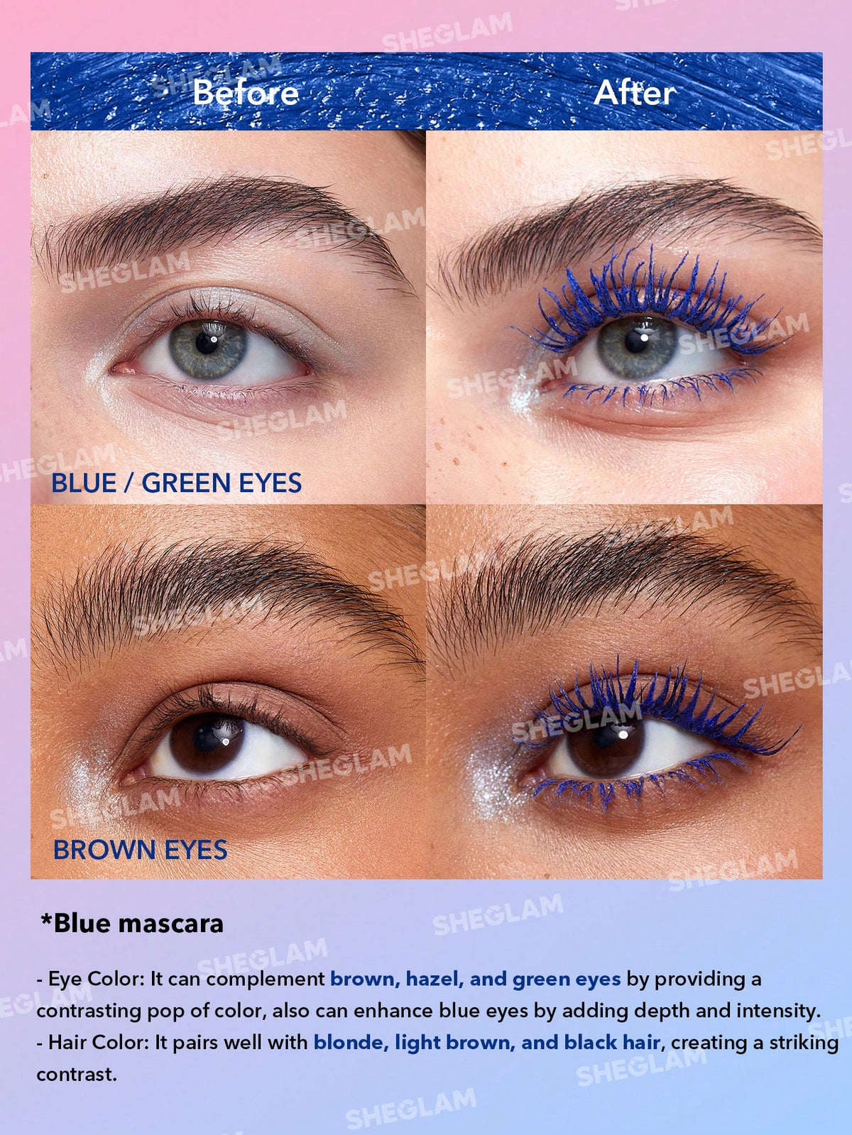 Sheglam All-In-One Volume & Length Mascara-Waterproof