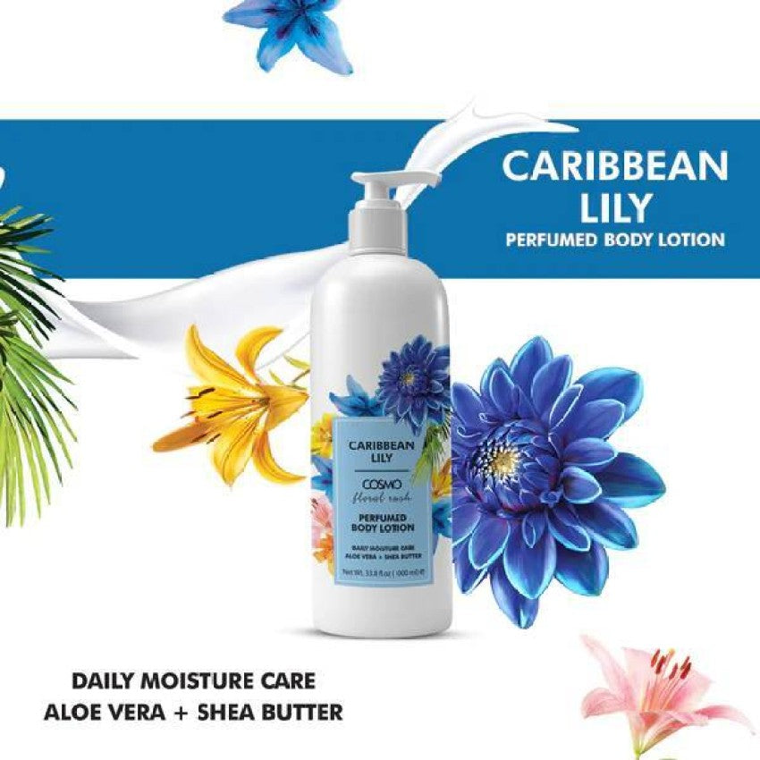 Cosmo Caribbean Lily Floral Rush Perfumed Lotion 1000ml