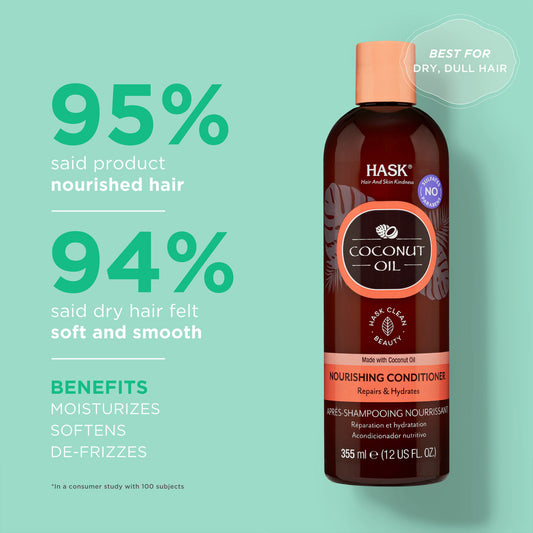 HASK COCONUT OIL
NOURISHING CONDITIONER 355ML