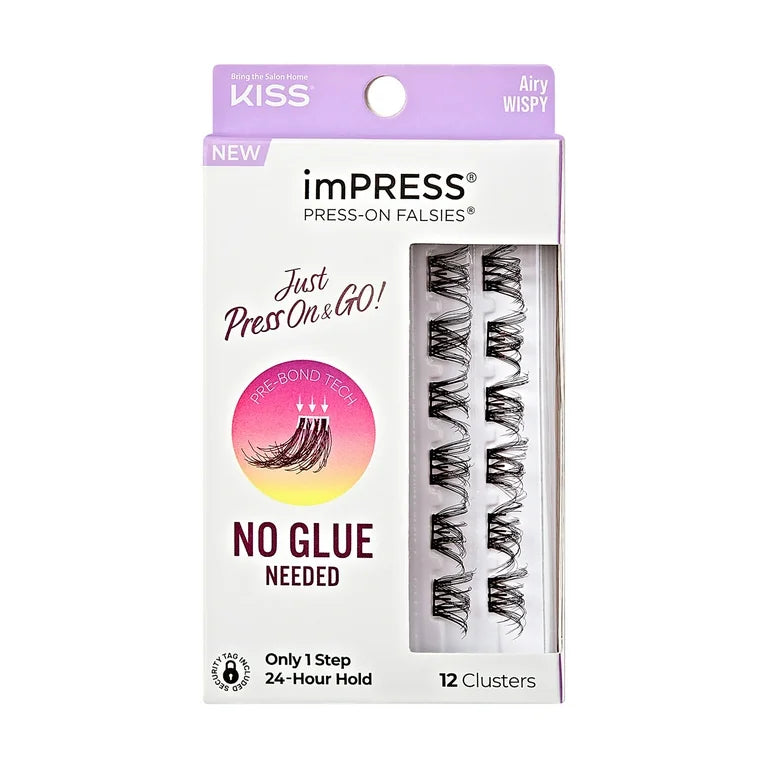KISS imPRESS Falsies Press On 12 Lash Clusters