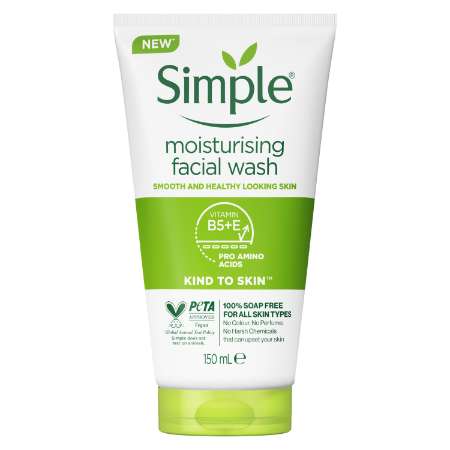 Simple moisturising facial wash 150ml
