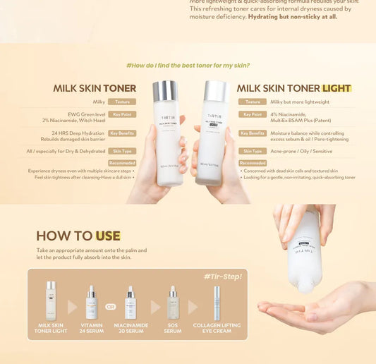 TIRTIR -Light Milk Skin Toner