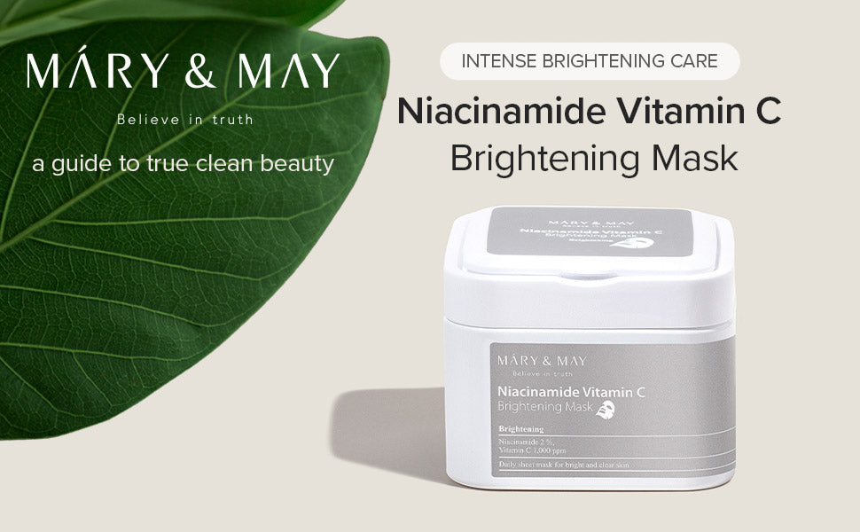 Mary&May Niacinamide Vitamin C Brightening Mask Quick dispenser type 30 sheet,