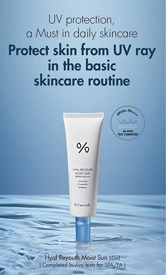 DR CEURACLE Hyal Reyouth Moist Sun SPF 50 PA++++ (50ml) Skin Store Pakistan