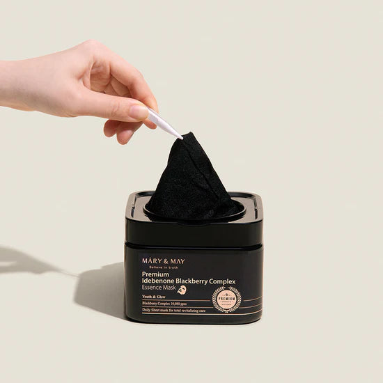 Mary n May Premium Idebenon Blackberry Complex Essence Mask 20EA/250g