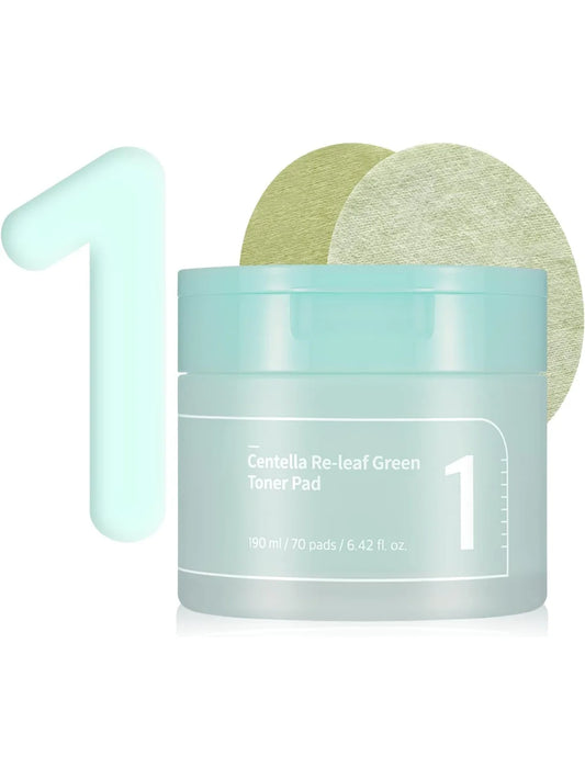 Numbuzin No.1 Centella Re-Leaf Green Toner Pad 70pads/190ml