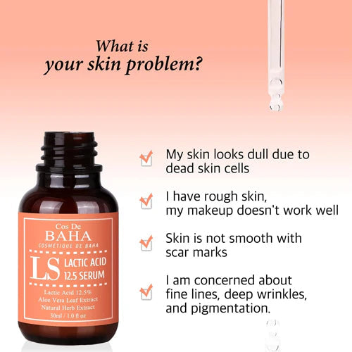 Cos De Baha - Lactic Acid 12.5% Serum 30ml