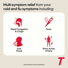 Tylenol Cold + Flu Severe Caplets for Multi-Symptom Relief, 24 Ct.