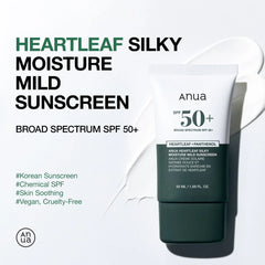 ANUA HEARTLEAF SILKY MOISTURE SUNSCREEN, 50ml
