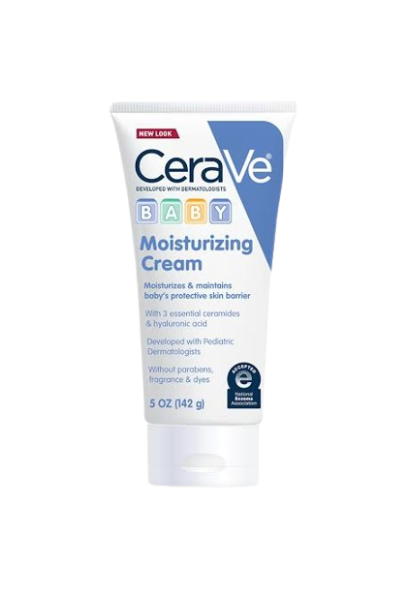 CeraVe Baby Moisturizing Cream with Hyaluronic Acid | Paraben, Sulfate, & Fragrance Free (142g)