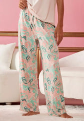 Max Fashion - Abstract Print Wide Leg Pyjama Set ( XL )