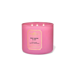Bath & Body Works ROSE Water and IVY 3-Wick Candle