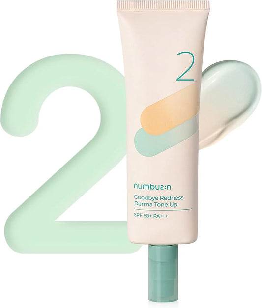 NUMBUZIN NO.2 GOODBYE REDNESS DERMA TONE UP 50ML FOUNDATION SERIES