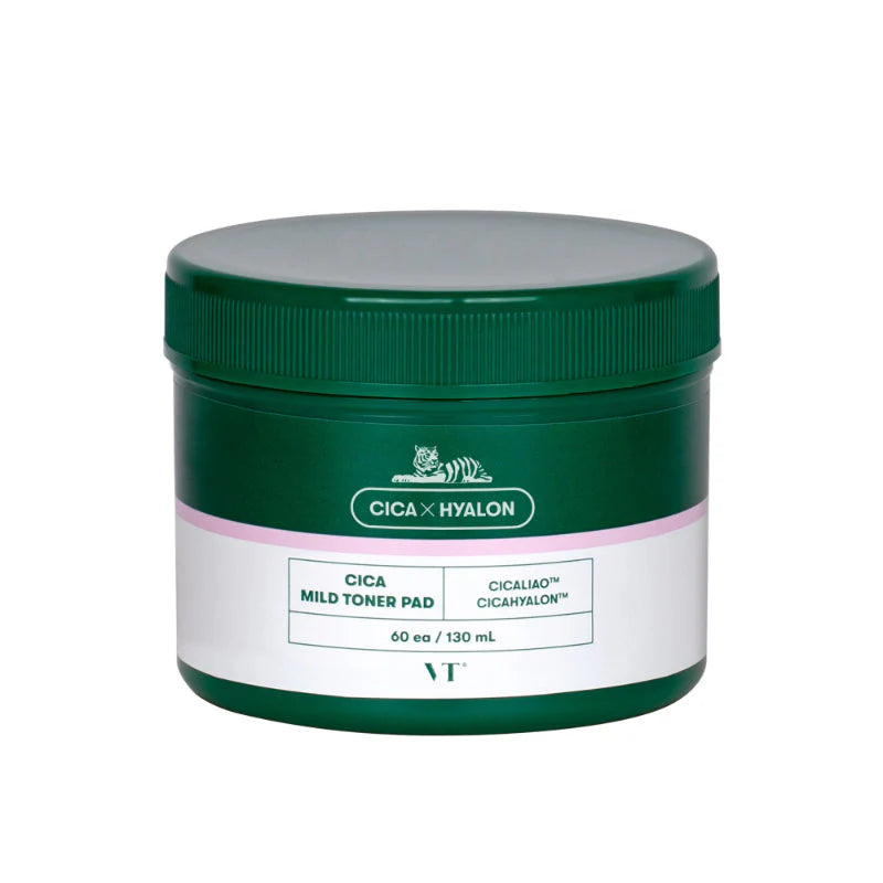 VT COSMETICS CICA MILD TONER PAD - 60 PCS
