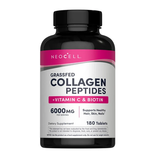 NEOCELL GRASSFED COLLAGEN PEPTIDES+ C & BIOTIN 180 TABLETS