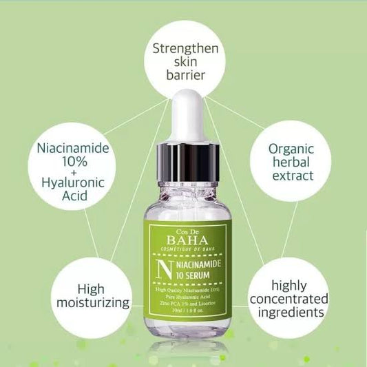 Cos De Baha - N Niacinamide 10 Serum 30ml