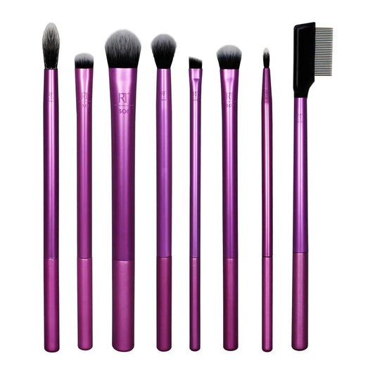 REAL TECHNIQUES EVERYDAY EYE ESSENTIALS MAKEUP BRUSH SET - 8 PCS SET