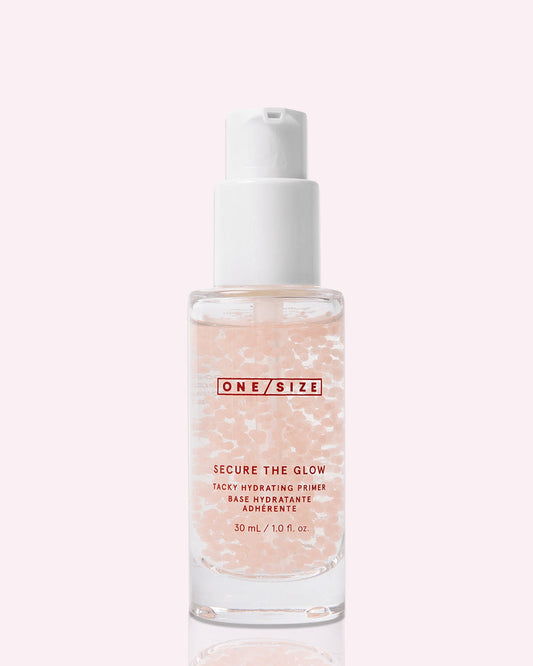 ONE/SIZE SECURE THE GLOW
TACKY HYDRATING PRIMER WITH BOBA COMPLEX (30ml)