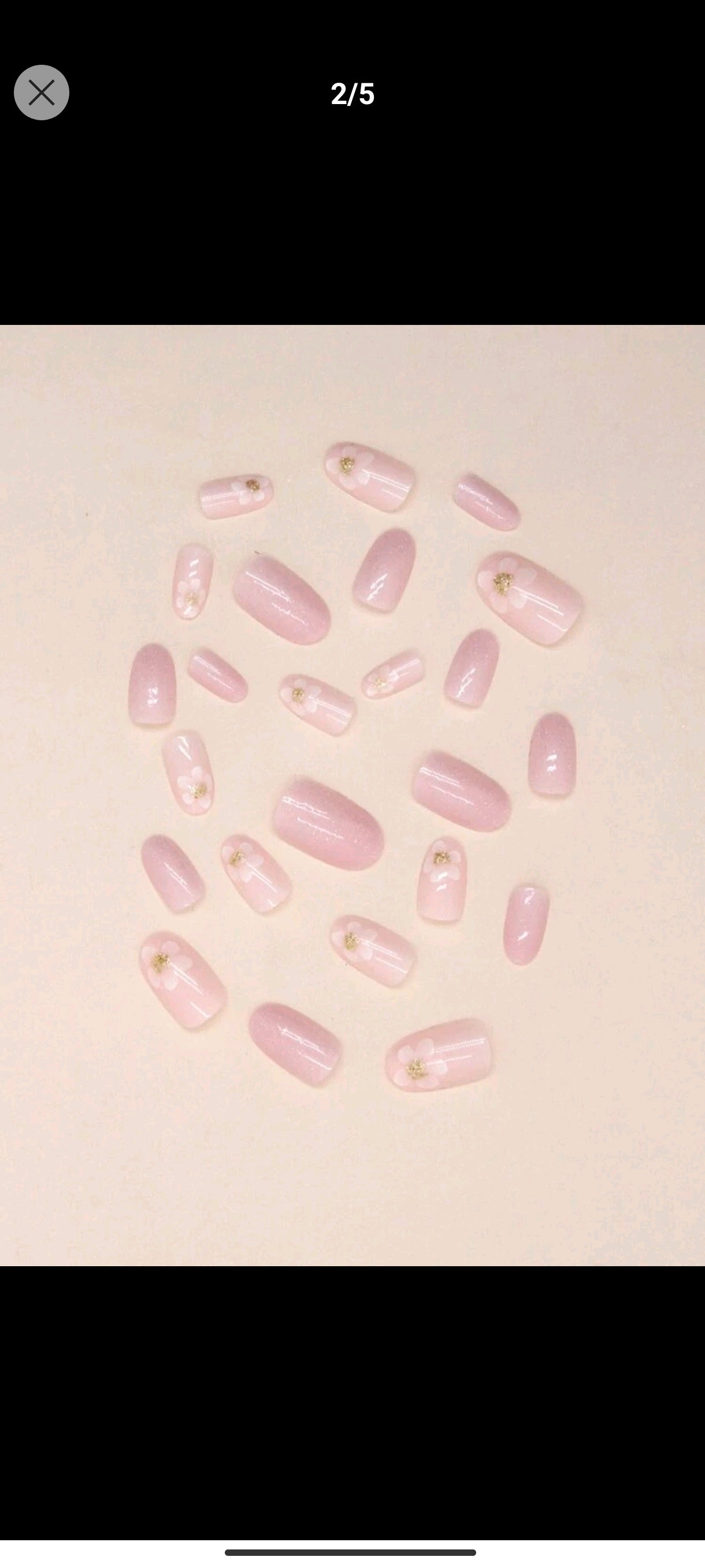 Shein Nails 24pcs Short Oval Shape Fashionable Pearl Shimmer Glitter F –  Skin Store Pakistan