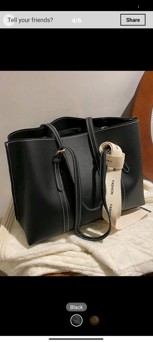 Shein Lightweight,Business Casual Knot Decor Large Capacity Tote Bag