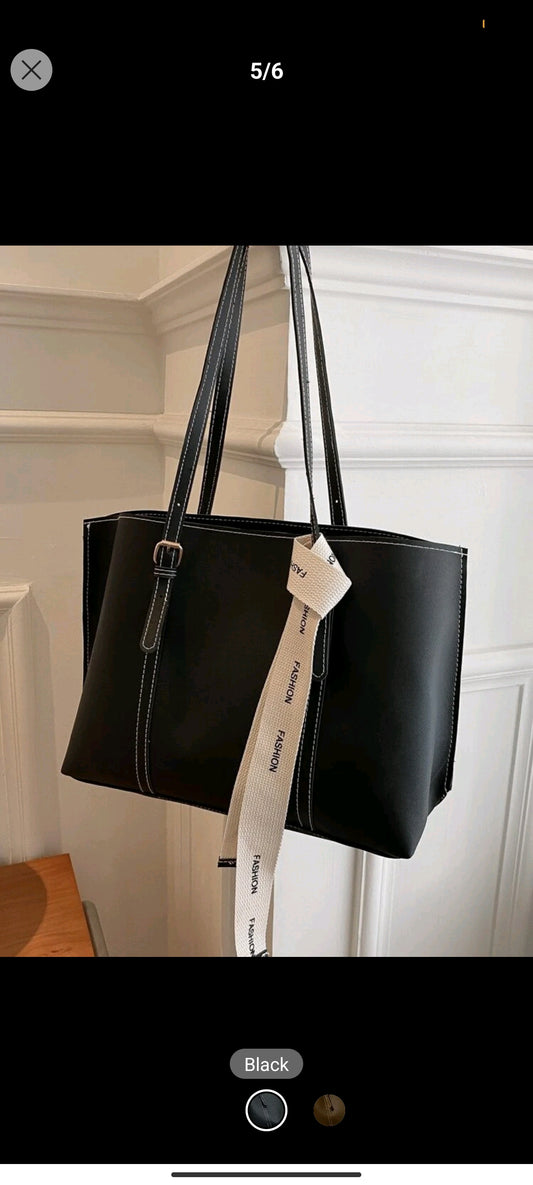 Shein Lightweight,Business Casual Knot Decor Large Capacity Tote Bag