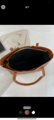 Shein Stitch Detail Shoulder Tote Bag