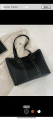 Shein Stitch Detail Shoulder Tote Bag