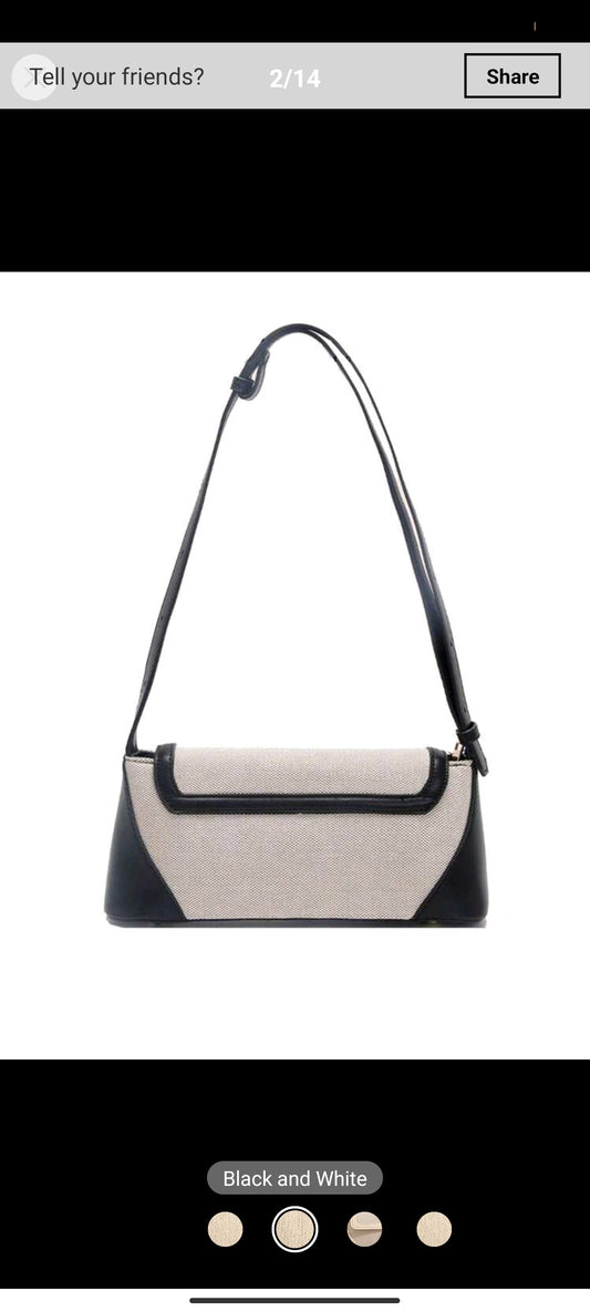Shein minimalist baguette bag