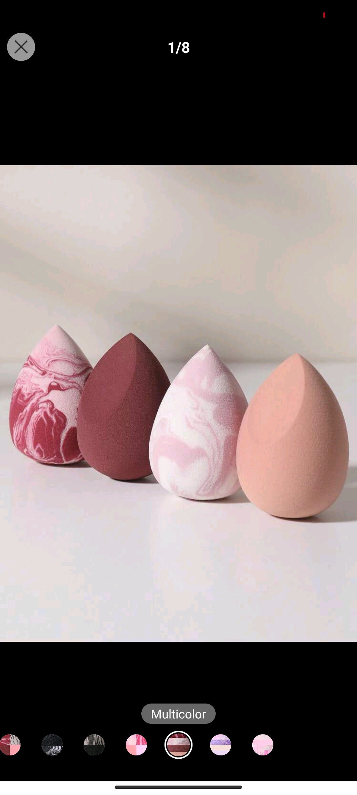 Shein 4 pieces beauty blender  makeup sponge