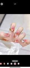 Shein 24pcs Long Square Nails