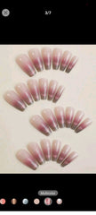 Shein 24pcs Long Square Nails