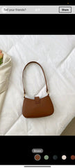 Shein Metal Decor Crocodile Embossed Shoulder Bag