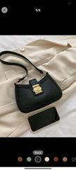 Shein Metal Decor Crocodile Embossed Shoulder Bag