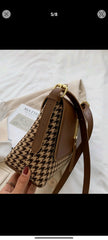 Shein Houndstooth pattern bag