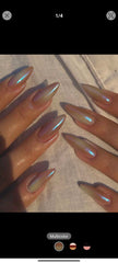 Shein European Style Raindrop Shaped Nails 24pcs