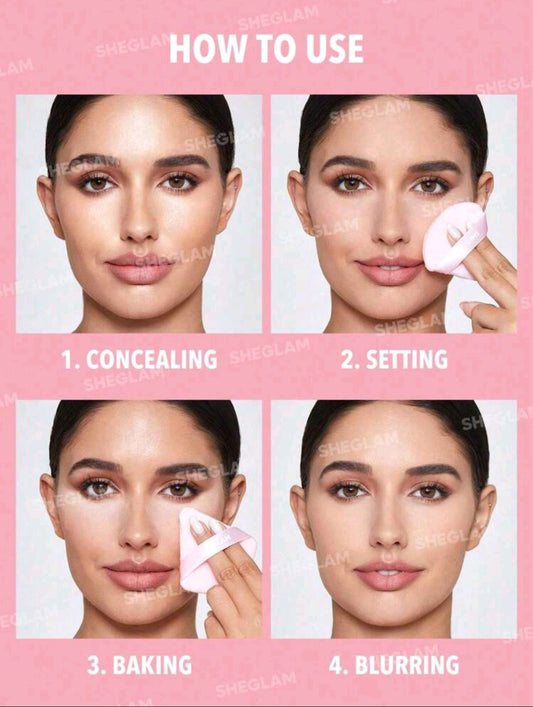 Sheglam Insta Ready Makeup Puff 3pcs (pink)