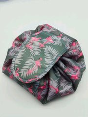 shein Flamingo Patterned Drawstring Makeup Bag For Travel Storage