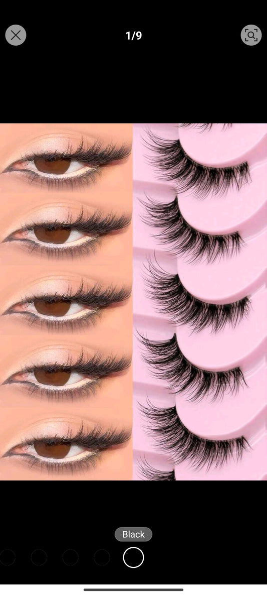 Shein 9 pairs of Cat Eye Lashes