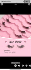 Shein cat eye half eye lashes 7 pairs