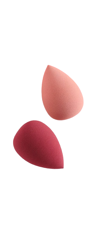 Shein 2 pieces makeup sponge (pear shaped) random color