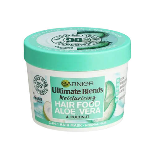 GARNIER ULTIMATE BLENDS HAIR FOOD ALOE VERA 3-IN-1 NORMAL HAIR MASK TREATMENT 390ML
