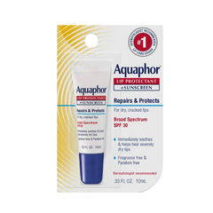 Aquaphor Lip Protectant and Sunscreen, SPF 30, Lip Balm For Chapped Lips