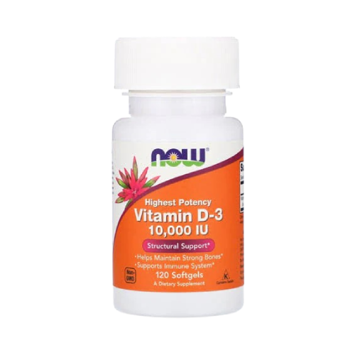 Now Vitamin D-3 10,000 IU 120Softgels expiry 2026